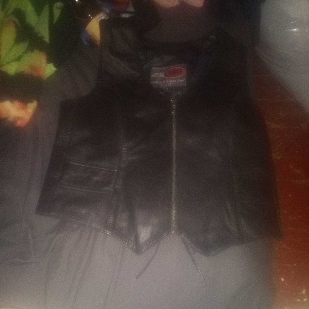Leather vest